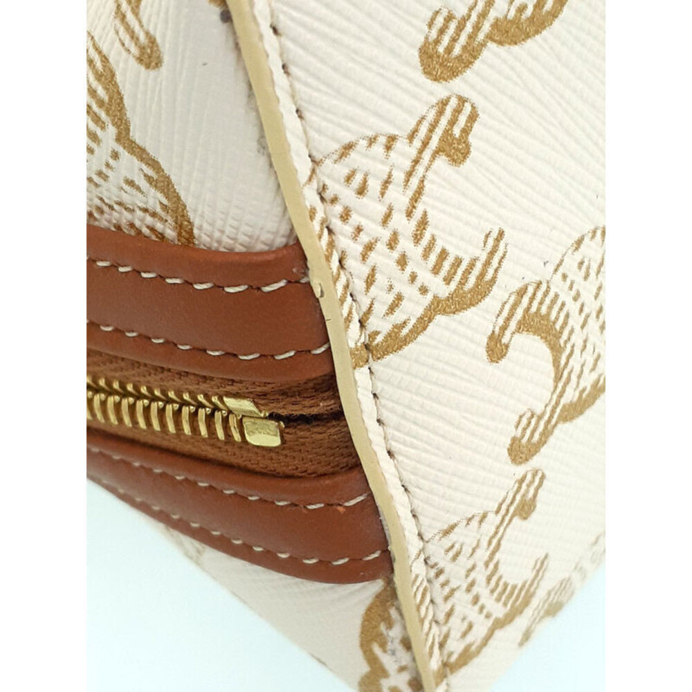 Celine Triomphe Canvas Chain Clutch Shoulder Bag - Picture 4 of 9